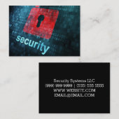 Beveiligingsvisitekaartjes Visitekaartje (Voorkant / Achterkant)