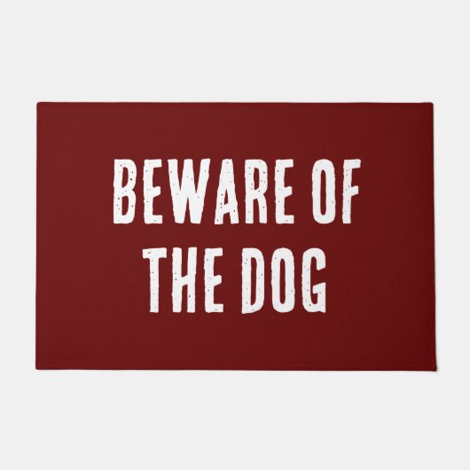 Beveiligingswaarschuwing op een deurmat (Voorkant)