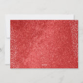 BEVEL Script Snowflake Photo Feestdagenkaart (Achterkant)