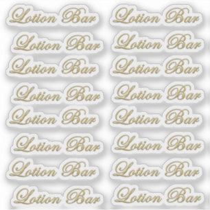 Bevelde metalen balk met gouden scriptfunctie wate sticker