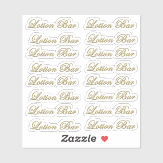 Bevelde metalen balk met gouden scriptfunctie wate sticker (Vel)