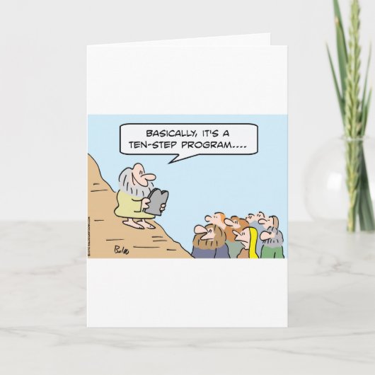 bevelen tien van Mozes stapprogramma Kaart (Voorkant)