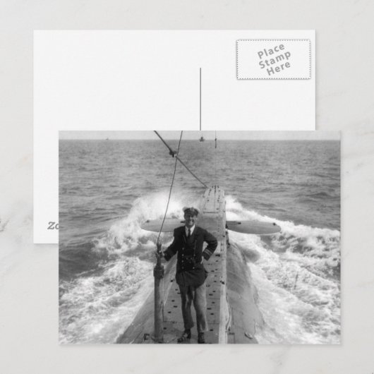 Bevelhebber E C Boyle VC Briefkaart (Voorkant / Achterkant)