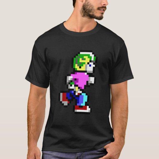 Bevelhebber Keen Pixel Style- Retro DOS-gamefan it T-shirt (Voorkant)