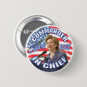 Bevelhebber van de Button van Chief Hillary 2008  (Voorkant /achterkant)