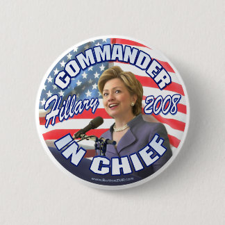 Bevelhebber van de Button van Chief Hillary 2008 