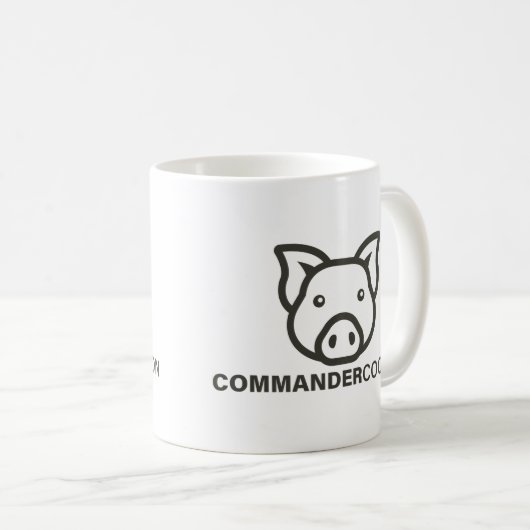 Bevelhebber van de Mok van Cochon Coffee (Voorkant rechts)