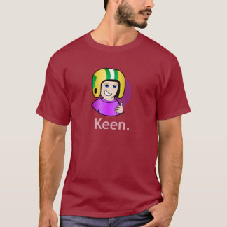 Bevelhebber van Keen Mannen Dark Maroon T-Shirt