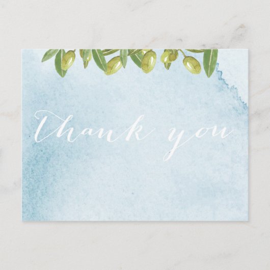 Bevenuti Italia Toscaanse bruiloft Dank u Briefkaart (Voorkant)