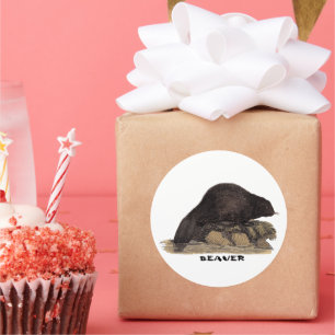 Bever 1814 ronde sticker