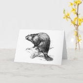 Bever #1 kaart (Gele Bloem)