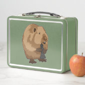 Bever aan het schaken met schaakstuk loper (In situ)