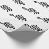 BEVER BAR CODE Dier Barcode Patroon Ontwerp Cadeaupapier (Hoek)
