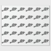 BEVER BAR CODE Dier Barcode Patroon Ontwerp Cadeaupapier (Vlak)