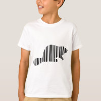 BEVER BAR CODE Dier Barcode Patroon Ontwerp