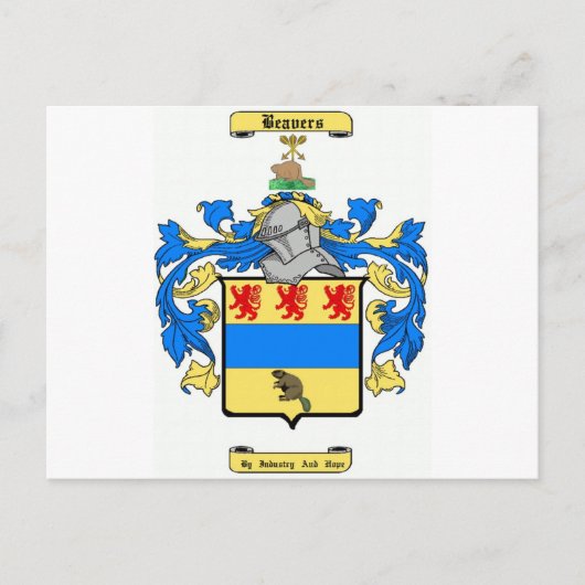 bever briefkaart (Voorkant)