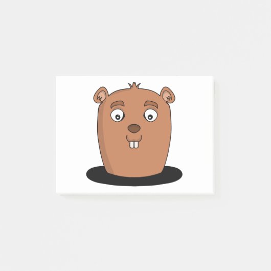 Bever die uit een gat komt post-it® notes (Voorkant)