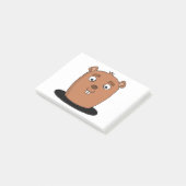 Bever die uit een gat komt post-it® notes (Schuin)