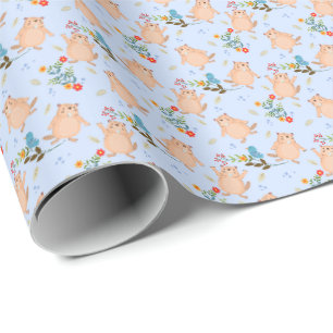 Bever en Vogel Cadeaupapier