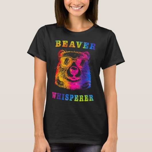 Bever Fluisteraar Geest Dier Grappige Liefde Bever T-shirt (Voorkant)