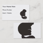 Bever Icoon, Nachtelijk knaagdier Visitekaartje (Voorkant / Achterkant)