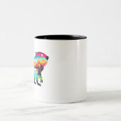 Bever in het wild tweekleurige koffiemok (Center)