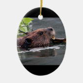 bever keramisch ornament (Voorkant)