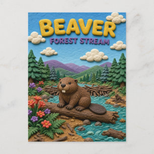 Bever, Kleikunst van Bosbeek Briefkaart