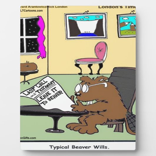 Bever Leven Testamenten Rick Londen Grappig Fotoplaat (Voorkant)