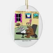 Bever Leven Testamenten Rick Londen Grappig Keramisch Ornament (Rechts)