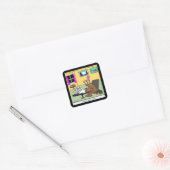 Bever Leven Testamenten Rick Londen Grappig Vierkante Sticker (Envelop)