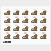 Bever met Dam Nieuw Adres Stickers (Vel)
