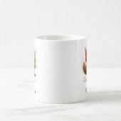 Bever met kerstboom aangepaste naam koffiemok (Center)