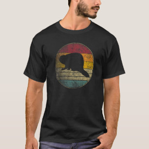 Bever Natuur Buiten Wandelen Gif Retro Style Vint T-shirt