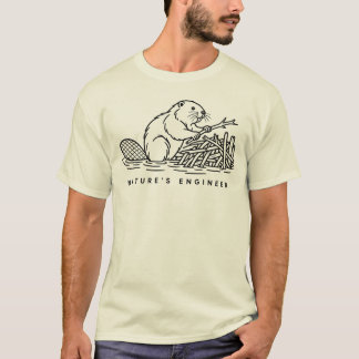 Bever Natuurlijke Oorspronkelijke Ingenieur Grappi T-shirt