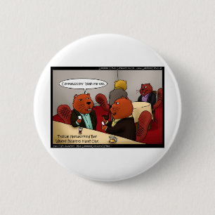 Bever Netwerken Grappige Cadeaus T-shirts & Kaarte Ronde Button 5,7 Cm