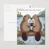 Bever Valentijn Briefkaart (Voorkant / Achterkant)