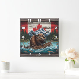 Bever van Mountain, Canadese vlag Vierkante Klok