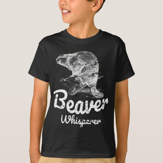 Bever Whisperer Bevers Jager T-shirt (Voorkant)