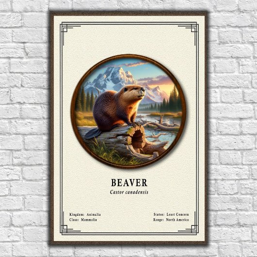 Bever Zoölogie Serie Poster