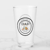 Beveraart tot papa est 2026 Bierglas Cadeau Glas (Achterkant)