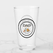 Beveraart tot papa est 2026 Bierglas Cadeau Glas (Voorkant)