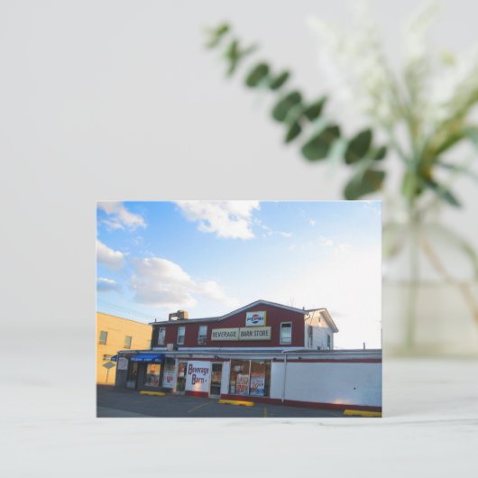 Beverage Barn op Willis Avenue Briefkaart (Staand voorkant)