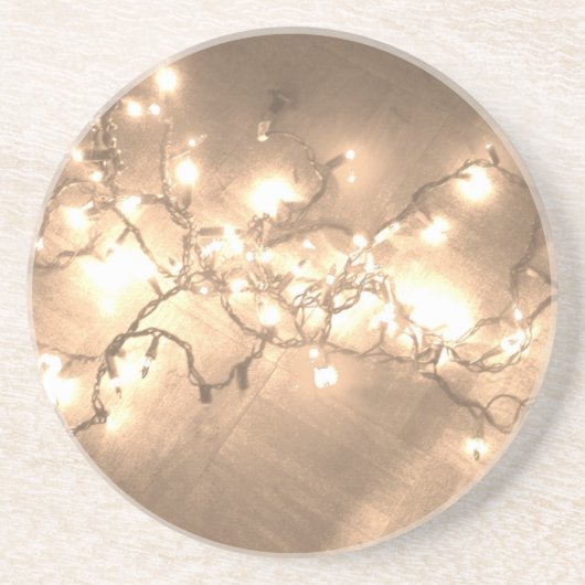 Beverage Coaster "Ggloed Lights" Zandsteen Onderzetter (Voorkant)