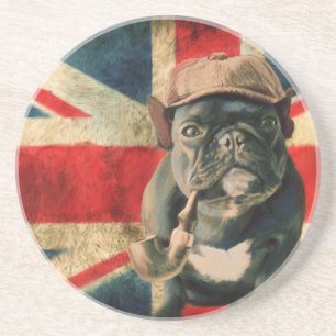 Beverage Coaster met French Bulldog Zandsteen Onderzetter