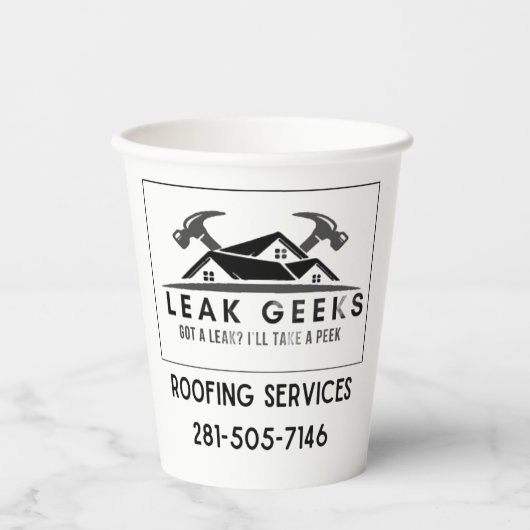 Beverage Cup – Voeg Logo toe Papieren Bekers (Voorkant)