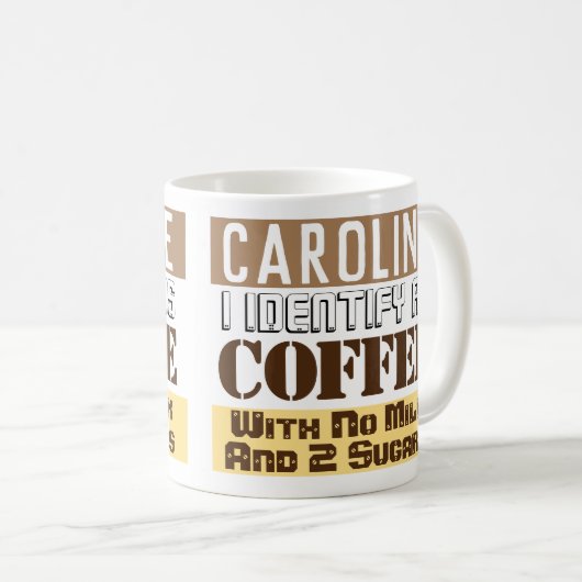 Beverage Instructies met naam Koffiemok (Voorkant rechts)