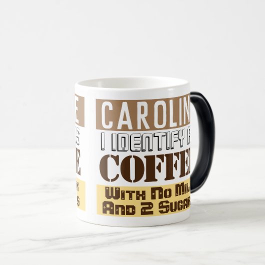 Beverage Instructies met naam Magische Mok (Voorkant rechts)