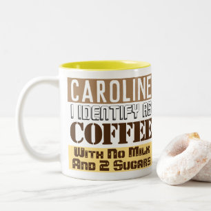 Beverage Instructies met naam Tweekleurige Koffiemok