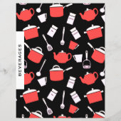 Beverages Recipe divider | Zwart-rood gereedschap (Achterkant)